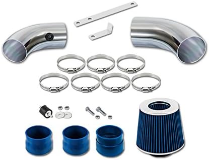 Engine Cold Air Intake + Filter Black Compatible with 1996-2004 Chevrolet S10 /Blazer PickUp with 4.3L V6