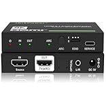 iArkPower HDMI 2.1 Audio Extractor 4K120Hz HDMI to Optical + 3.5mm Analog Audio Splitter Support Dolby Vision, Dolby Atmos, HDR10+, HDCP 2.3, CEC, ARC