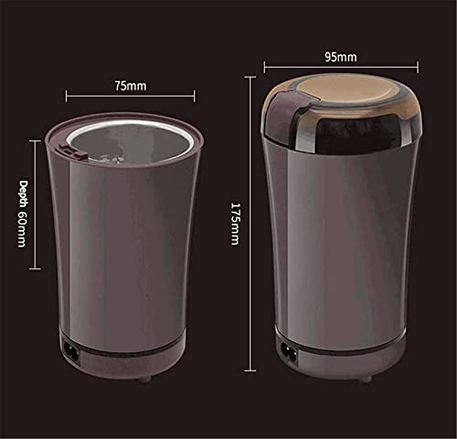 WGLL Molinillo de café eléctrico, 50W Molinillo de Especias eléctrico con Hoja de Acero Inoxidable, Molinillo de Frijol… - Imagen 3