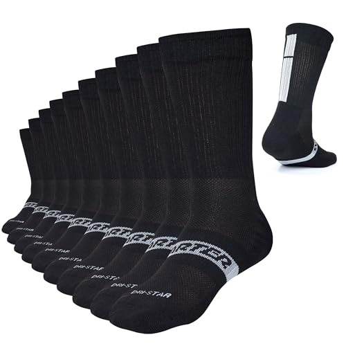 STARTER Mens Socks Size 6-12 Athletic DRI-FIT Mid Crew Socks for Men