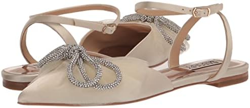 Badgley Mischka Women's Sabina Ballet Flat, Ivory, 8.5 Review | Image 6