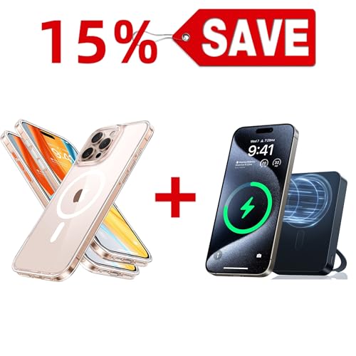 TORRAS Ostand 10,000mAh QI2 Magnetic Battery Pack with Stand & Magnetic Case — Buy Together to Save 15%