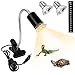 Schildkröte Wärmelampe,Reptilien Wärmelampe mit E27 Lampe UVA+UVB Basking Spot für Reptilien 360° Drehbarem Clip UVB Lampe Rotlichtlampe Wärmelampe für Aquarium Reptil,Schildkröte,Eidechsen(50W)