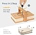 wisedry Flower Press Kit, Easy One-Step Pressing, Even Pressure, 6 Layers, 10 x 6 inch Flower Press Kit for Kids and Adults, Great Gifts for Anyone Who Loves Flowers and Crafts, Gift Box & User Guide