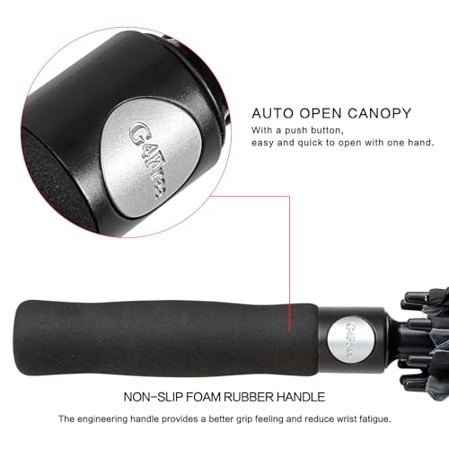 image for G4Free 62 Inch Automatic Open Golf Umbrella Extra Large Oversize Doubl