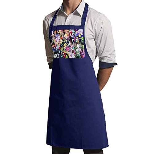 Tablier anime patchwork manga navy anti taches avec cordon ajustable japon - 3