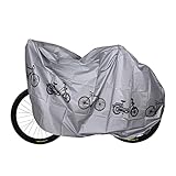 FENGQ Funda para Bicicleta Exterior, 200 x 100 cm Funda impermeable para Bicicleta, Funda De Bici Impermeable, Contra Lluvia, UV, Polvo, para bicicleta mountain bike, moto, coche eléctrico - Gris