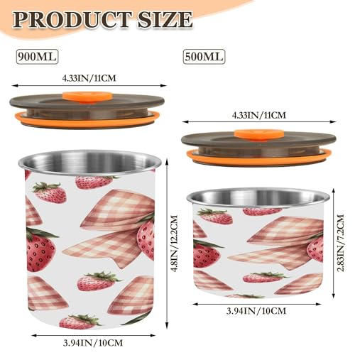 Envase hermético para café de acero inoxidable 17 oz miniatura 3
