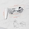 Ibergrif Bathe Mixer Valve Wall Fastened, Bathe Tap Unmarried Lever Bathe Mixer Bar, with Bathe Head Holder, Chrome Completed, Silver M12059-1 - Image 3