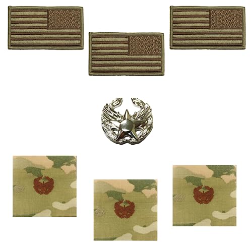 US Air Force Commanders with OCP Spice Brown Reverse Flag Bundle