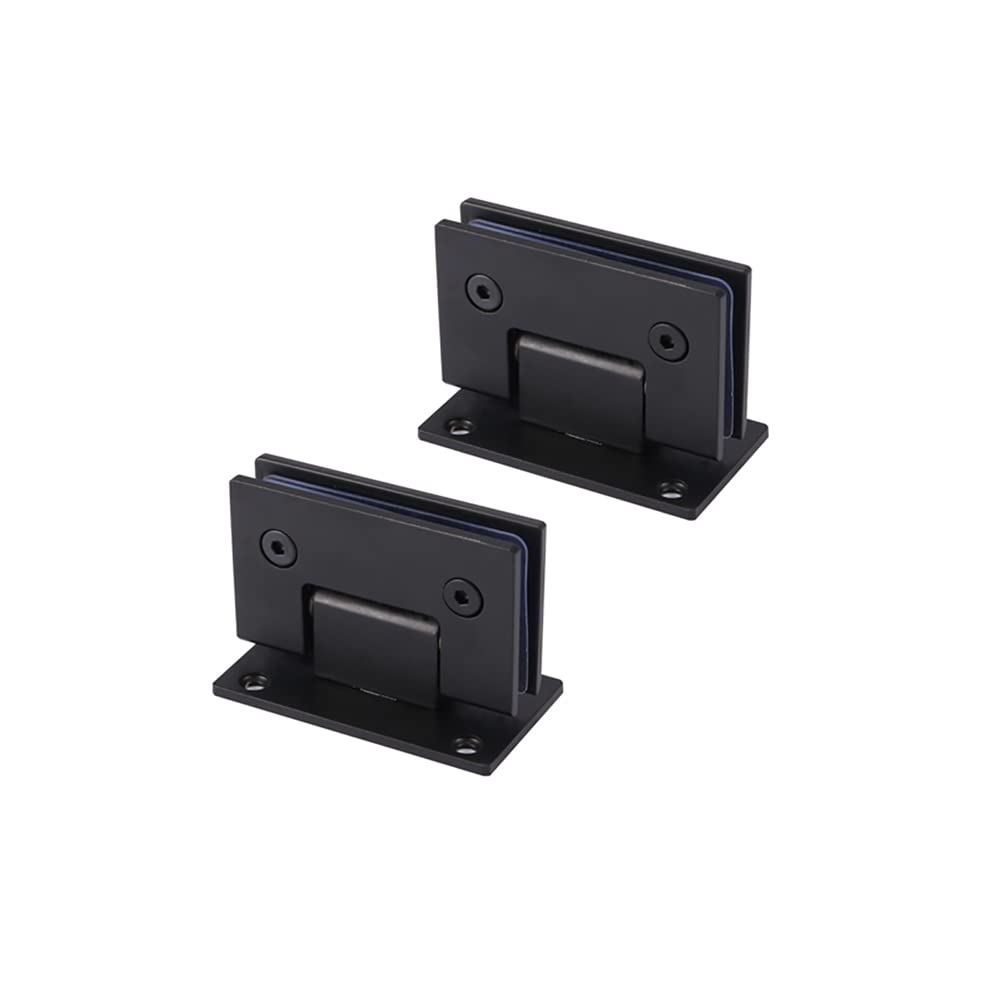 Myxjx One Color Hinges, 2 Pack Stainless Steel 90 Degree Frameless Glass Clip Wall To Suitable For 8-12Mm Tempered
