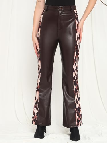 Tandul brown faux leather pants – image 7