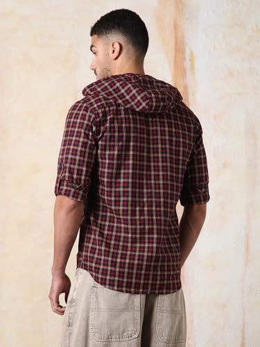Image of High Star Men's Full Sleeve Cotton Shirt | Stylish Casual Shirt for Men | Comfortable & Trendy