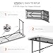 VINGLI 6 FT Narrow Folding Table, Tabletop Folded in Half, Premium Quality HDPE Material and Sturdy Metal Frame, Perfect for Buffet, Seminar, Party, Training, Home Work, White