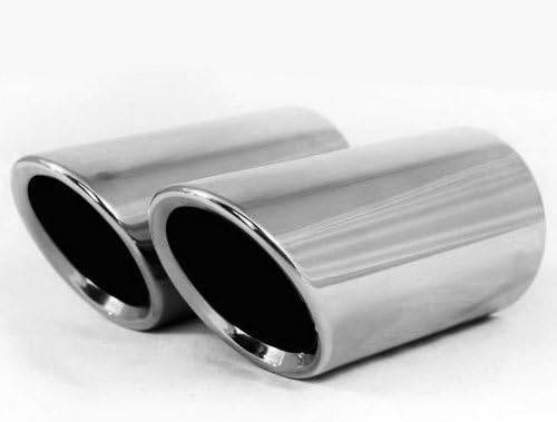 New Fashion Auto Parts Chrome Stainless Steel Exhaust Muffler Tip Pipes Fit For VW Golf 6 MK6 Variant Jetta Sportwagen 2009 2010 2011 2012 2013