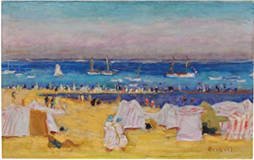 Lienzo de Pierre Bonnard de alta calidad, pintura vintage de playa de 60x90cm