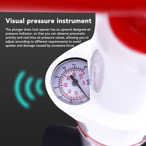 Hogedruk Air Exhaust Blaster, Verstelbare Ergonomische Handvat, Efficiënte Antislip Keuken Toilet Plunjer - Image 5