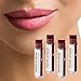 Earth's Daughter Tinted Lip Balm 4 Pack of Plum Color - Beeswax, Coconut Oil, Cocoa Butter, Vitamin E -Moisturize and Beautify, Paraben Free