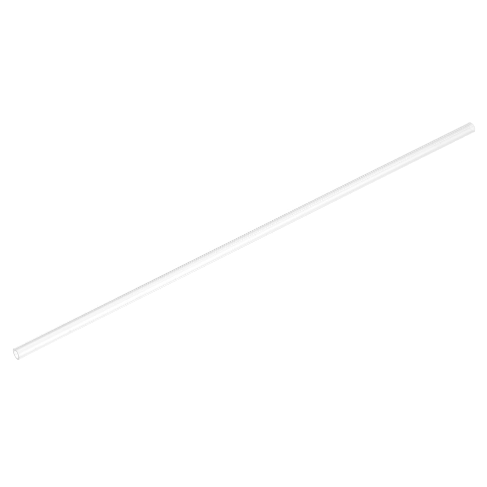 uxcell Rigid Round Clear Tubing 3mm(1/8") ID x 5mm(3/16") OD x 0.8Ft(250mm) Length Plastic Tube