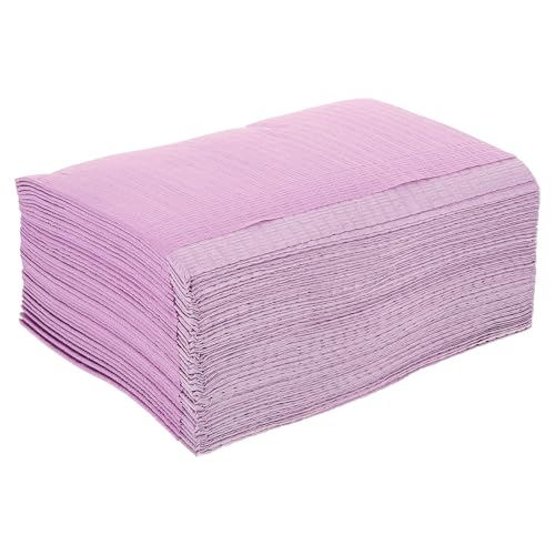 Bavoirs dentaires jetables en non-tissé - Lot de 125 protections imperméables hygiéniques