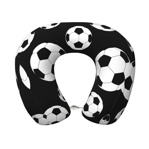 Almohada de poliéster para cuello negra tamaño único miniatura 1