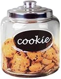 Large Capacity Glass Cookie Jar/Glass Containers with Lid/Candy Jar for Pasta, Sugar, Flour, Cereal,