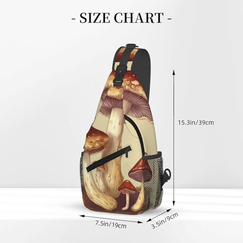 Bolso de Pecho Cruzado para Hombre Vintage Negro miniatura 3