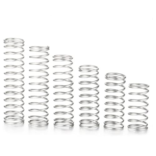 20 sztuk/partia 0.2mm ze stali nierdzewnej mikro mała sprężyna dociskowa OD 2mm/3mm/4mm długość od 5mm do 50mm) (Color : 10mm, Size : 3mm)