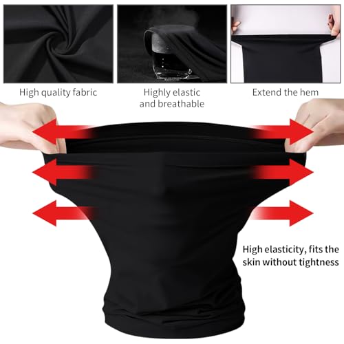 4 Pcs Neck Gaiter Cooling Face Mask Wind-proof Scarf Bandana for Men Women3