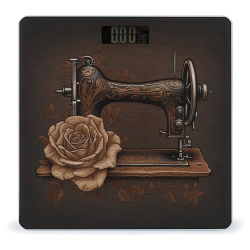 Báscula digital de baño con sensores precisos y pantalla LCD miniatura 1