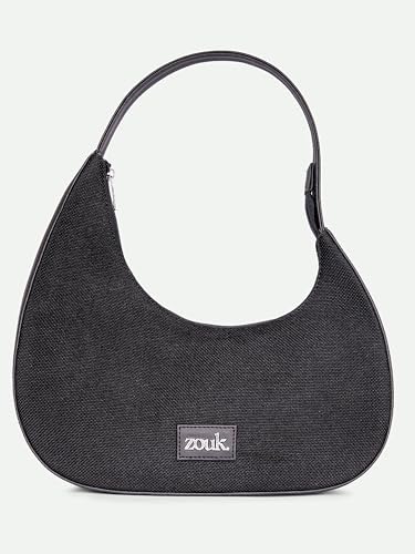 Image of ZOUK Pixi Small Shoulder Bag | Vegan Leather Evening Bag for Women with Shoulder Strap, Zip Closure & Water-Resistant Lining | Stylish Handcrafted Purse |