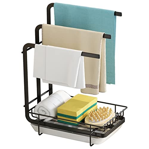 Torchon éponge égouttoir rack rangement avec base de séchage rapide épais - 2