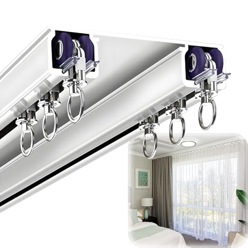 Tringle à rideaux double rail pour séparer une pièce facilement et sans bruit