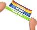 Elete Exercise Resistance Bands | Set of 1 Resistance Loops Include 5 Bands - Extra Heavy Resistance | 12 Inch Work Out Bands and Instruction Guide | Perfect for Gym, Fitness, Yoga (1 Set)