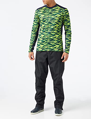 VAUDE Regenhose Herren Fluid Full-zip Pants II, wasserdichte Outdoorhose - Wassersäule 10.000 mm, Fahrradhose atmungsaktiv & winddicht, 2-Lagen Überhose schnell überziehbar