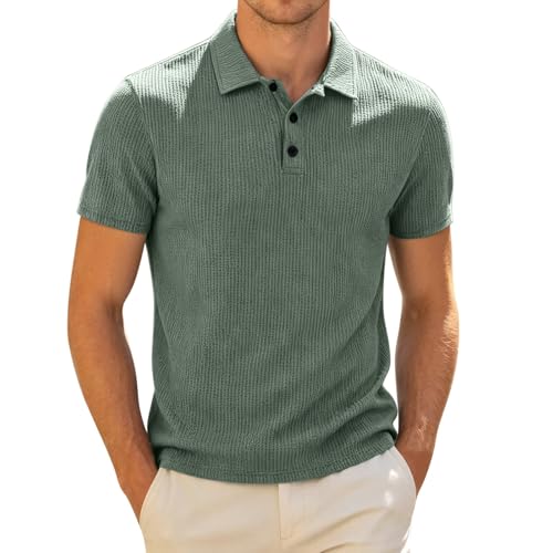 Polo homme grande taille XXXXXXXL vert confortable contre la chaleur