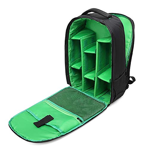 winvin Waterproof SLR/DSLR Camera Backpack Shoulder Bag Travel Case For Canon Nikon Sony Digital Lens (Large, Green)