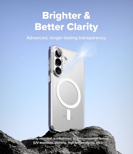 Image of Ringke Fusion for Samsung Galaxy S26 Plus Case Back Cover [Compatible with MagSafe] [Scratch-Resistant] Slim Transparent Shockproof Bumper Protective - Magnetic Clear