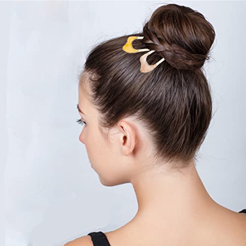 Elane 8 Pcs Metal U-Shaped Decorative Hair Pins For Women Hair Accessories For Women Thick Hair #TOP3