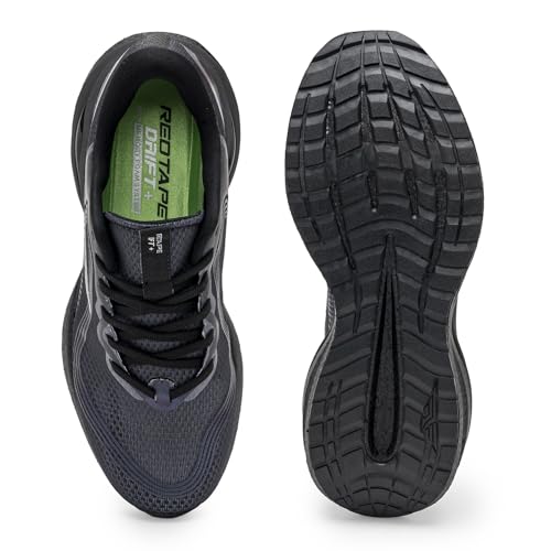 Image of Red Tape Men's Sneakers White Mesh Round Toe Lace-Up Responsive Sole