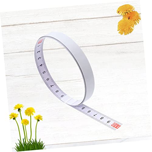 Cinta métrica adhesiva Angoily 300 cm x 1 cm acero miniatura 3