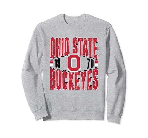 Ohio State Buckeyes Vintage 90's Retro Gray Sweatshirt