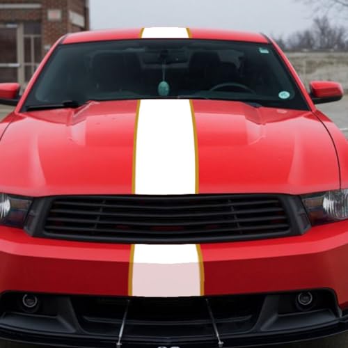 Kit de Rayures Graphiques Ford Mustang pour Masquer les Défauts et Rénover le Capot Auto - 3