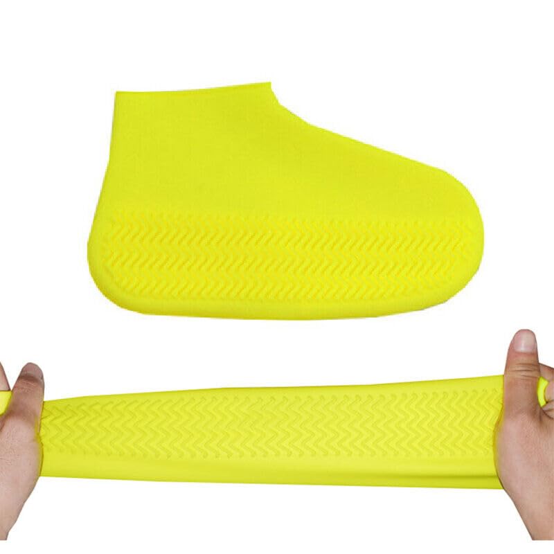 Boolavard Couvre-chaussures imperméables en silicone, couvre-chaussures réutilisables améliorés, bottes de pluie résistantes, protection antidérapante et lavable pour femmes et hommes