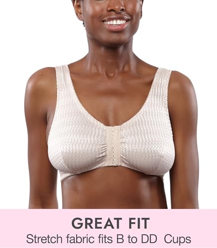 image for Carole Martin Full-Freedom Comfort Front Closure Bra for Women, Wirele