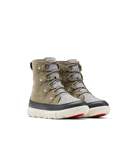 Sorel Explorer Joan WP, Botas de invierno impermeables, Mujer, Sage Fawn Explorer 2 Joan Felt, 41 EU