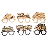 Marco de gafas de cumpleaños: el diseño único lo hace más, y puede ganar popularidad entre personas de todas las edades.