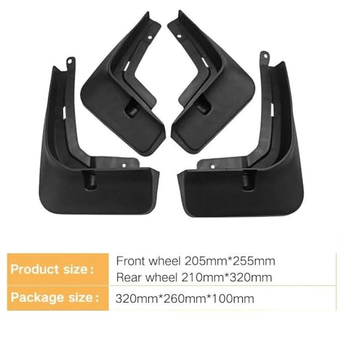 Guardabarros Chery Tiggo7 Pro 2020-2023 delanteros traseros 4 piezas 6