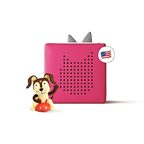 Flash Deals - 60% OFF Toniebox Audio Player Starter Set with Playtime Puppy - Imagination Building, Screen-Free Digital Listening Experience for Stories, Music, and More - Pink