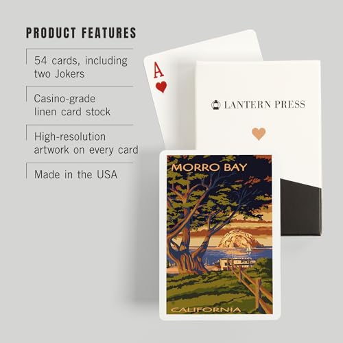 Morro Bay, California, Naipes de Poker, 52 cartas miniatura 3
